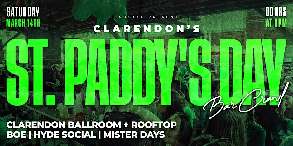 st paddy's day 2026 clarendon ballroom